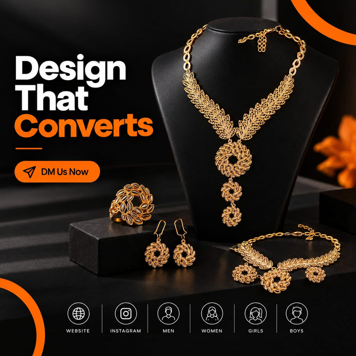 Imported Gold-Look Artificial Bridal & Party Wear Jewellery