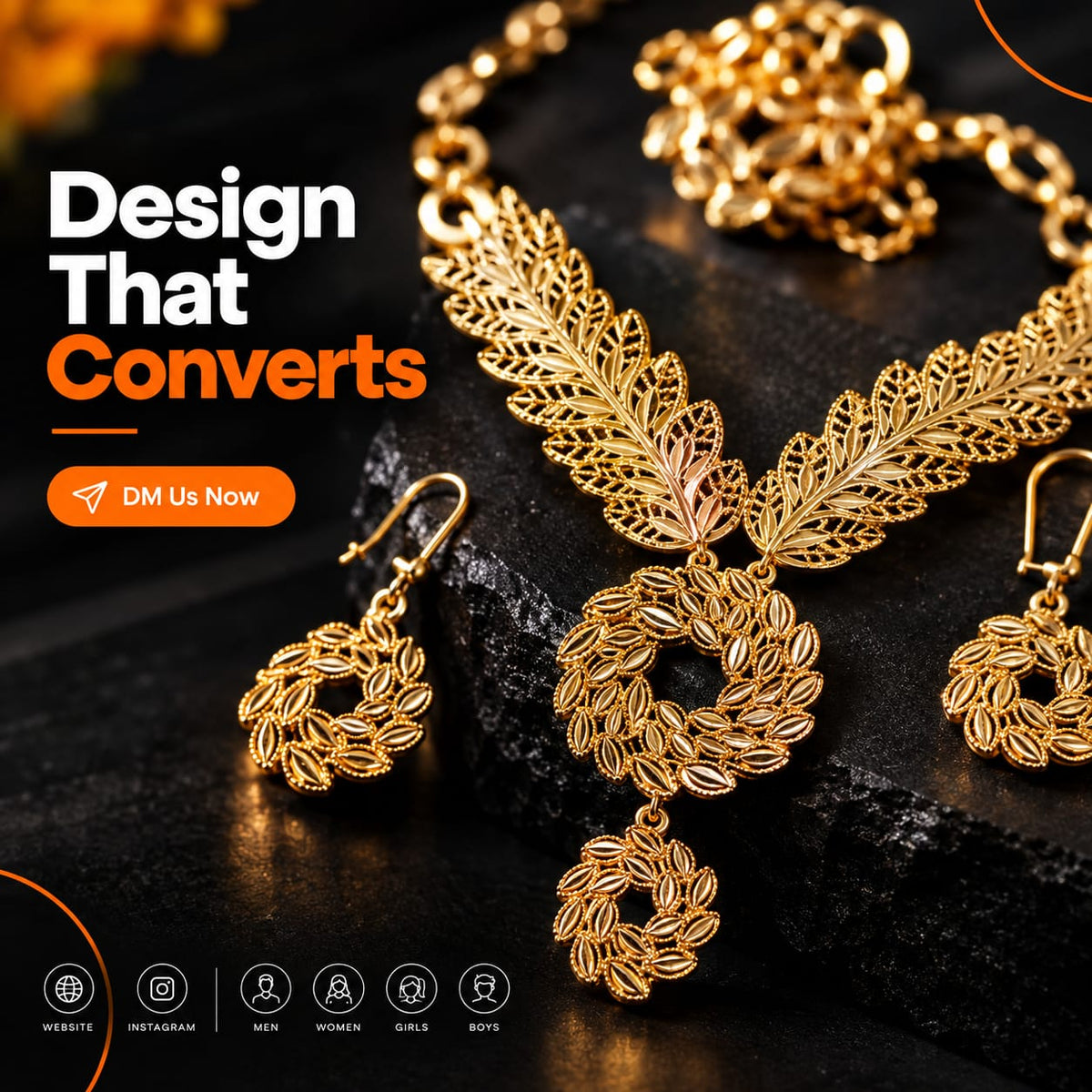 Imported Gold-Look Artificial Bridal & Party Wear Jewellery