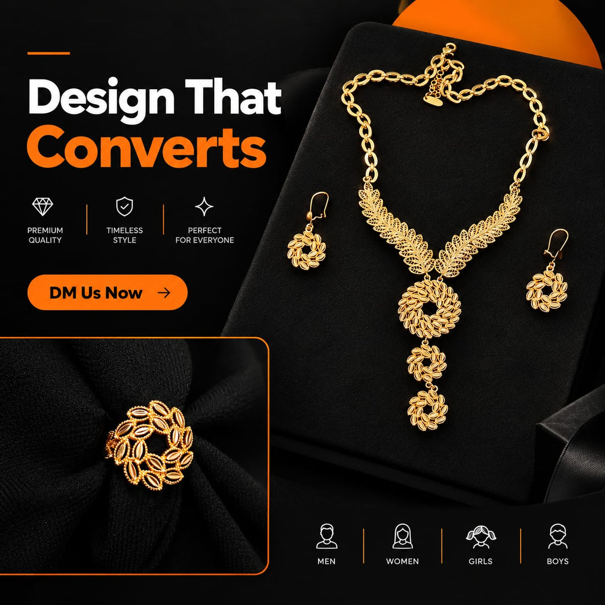 Imported Gold-Look Artificial Bridal & Party Wear Jewellery
