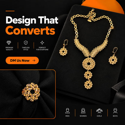 Imported Gold-Look Artificial Bridal & Party Wear Jewellery